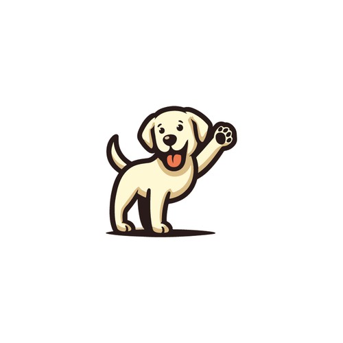 Collaboration team needs a fun mascot design of a Labrador dog Design by N & N