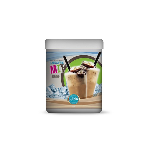 Italian Ice Coffee mix @ home  Label Design by PCab Designs