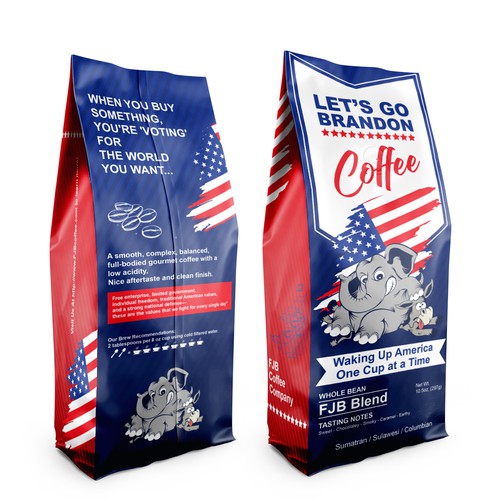 Coffee Bag design that appeals to "Let's Go Brandon" Coffee Drinkers Design réalisé par Scart-design