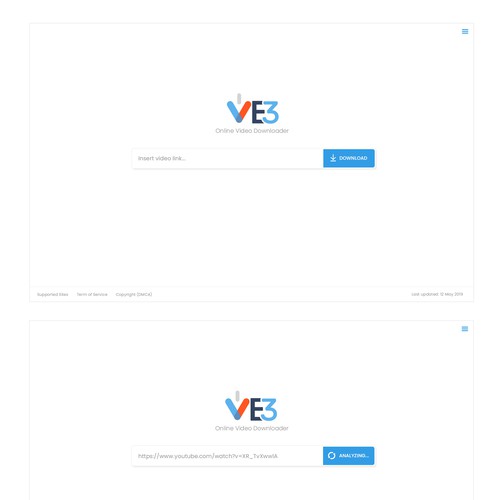 VE3 - Simple Video Downloader Website | Google Style Réalisé par Neef