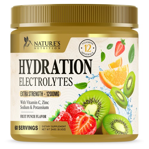 Hydration Electrolytes Design Needed for Nature's Nutrition Design by UnderTheSea™