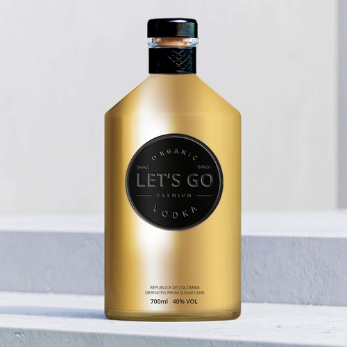 LET'S GO Organic Vodka Design by vesmil