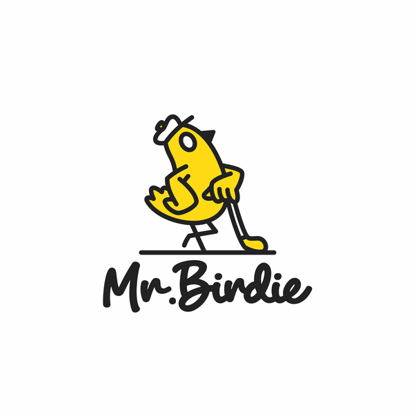 Mr Birdie - a Golf Company Logo