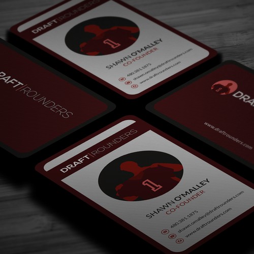 ***Draft Rounders needs a new business card*** Design by GratefulDuck