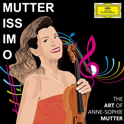 Illustrate the cover for Anne Sophie Mutter’s new album デザイン by Design Ultimatum