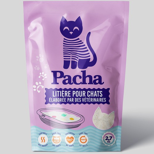 Cat Litter startup Minimalistic packaging - Contest Design by agooshe