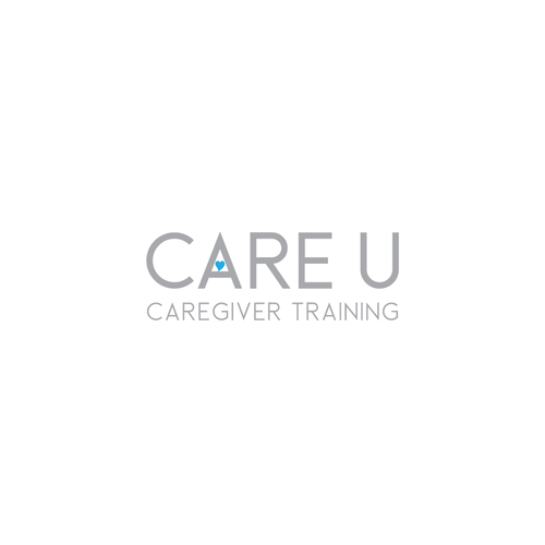 Fun yet sophisticated logo for our new training program, Care U. Design by ropix