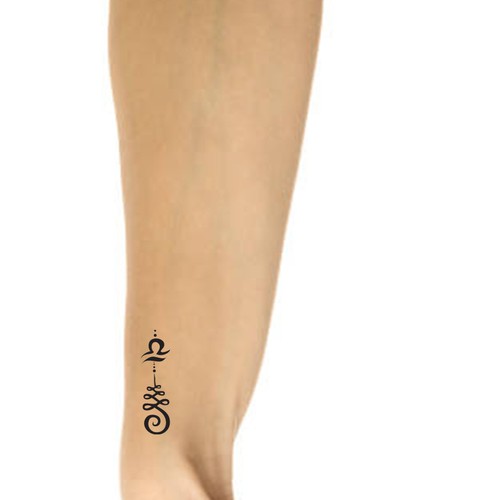 Unalome/Libra Scales Wrist Tattoo Design by RadeM