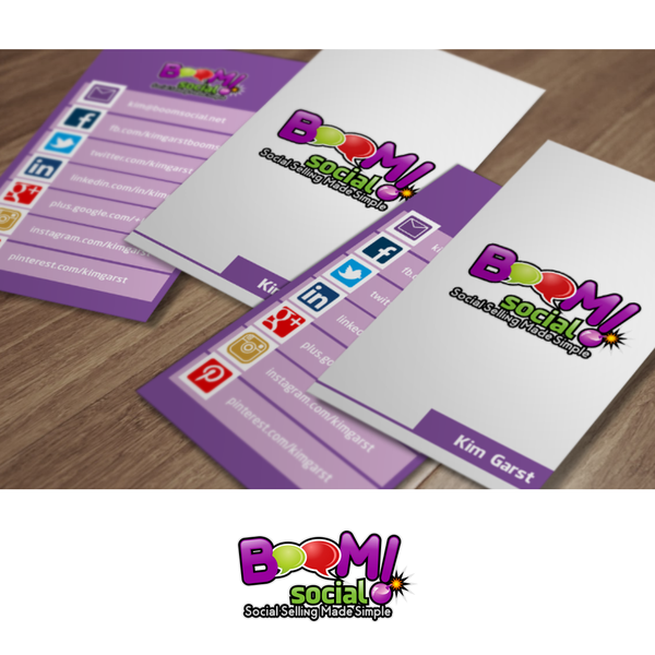 Design by MAYARAE titled "Create a winning logo/business card design for one of the #1 social media companies in the world!"