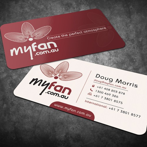 Business Cards For Designer Ceiling Fan Company Stationery