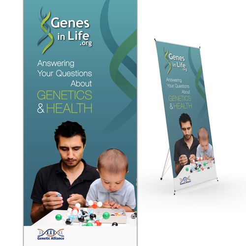 Create a conference poster for Genetic Alliance! Design by LocLe