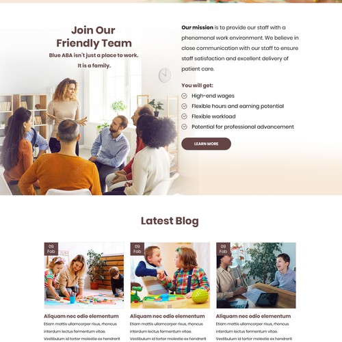 Looking for a friendly and minimalist design for kids therapy Site Design by JVM✅