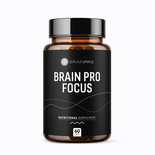 Design a product label for a bio hacker brand - Brain Pro Design by rizal hermansyah