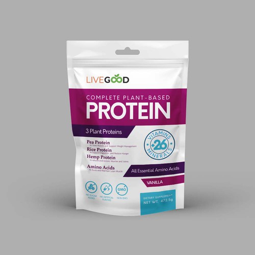 ***GUARANTEED PRIZE*** - LABEL DESIGN for Protein Powder -*****NEW***** Design by JamPasir