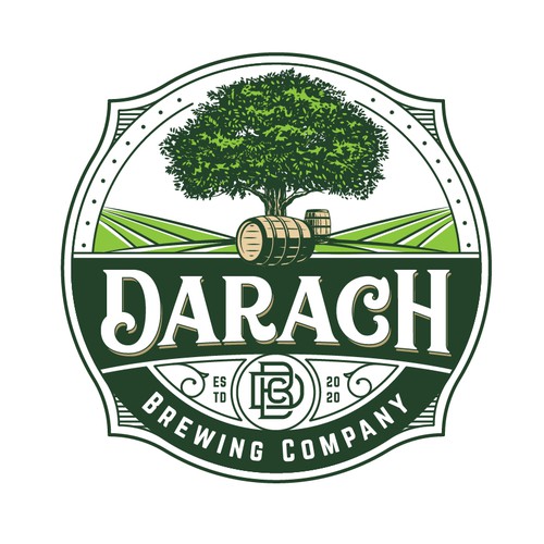 Sophisticated Brewery logo incorporating oak elements Design von mata_hati