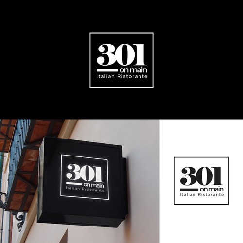 RESTAURANT 301 ADD ITALIAN RISTORANTE under logo Design by Donalmario1