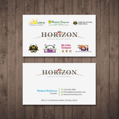 Impactful business card design for an educational platform Design by Tcmenk