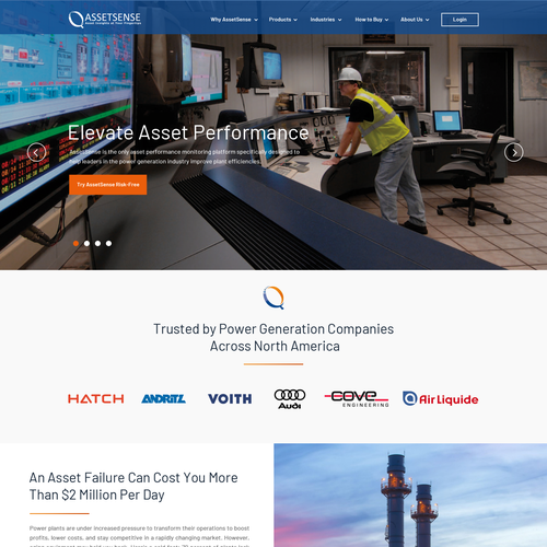 Engaging B2B Website Upgrade for AssetSense Design by Obizzy
