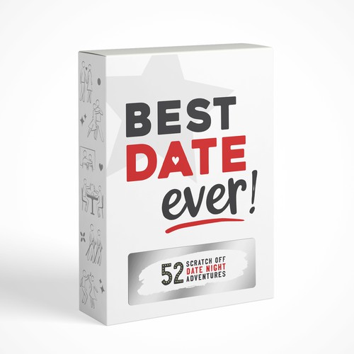 create a fun and eye-catching design for our date night idea box. Design by inaniel