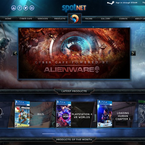 Spotnet website Design by Mike J.P.