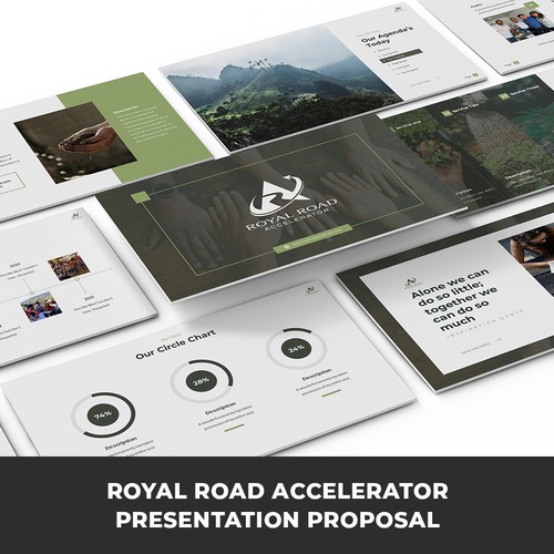 Help us help poor rural communities by providing a simple and stunning powerpoint template Design by SlideFactory