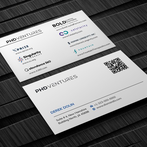 Business Card for World Renown Entrepreneur | Business card contest