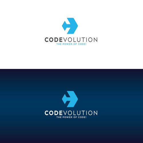 Logo for Codevolution, a brand new coding company! Design by Spider0421