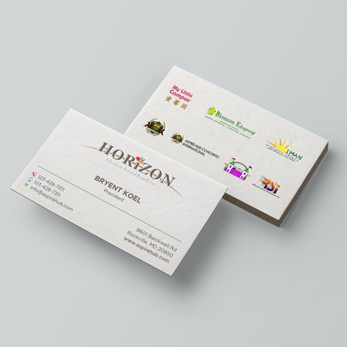 Impactful business card design for an educational platform Design by Taaiebah
