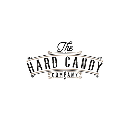 create a captivating luxurious vintage logo for The Hard Candy Company ...