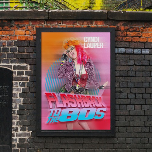 Poster for 1980s Pop Music Stage Show Design by deehage