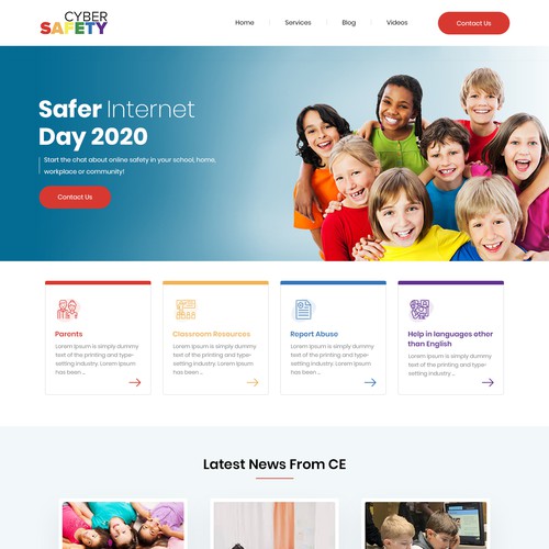 Web page design contest entry by e2infinity
