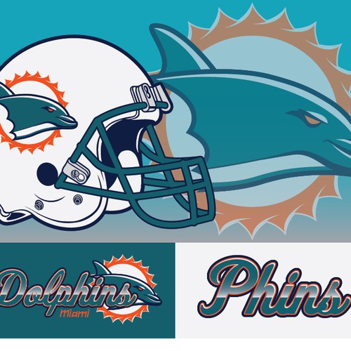 99designs community contest: Help the Miami Dolphins NFL team re-design its logo! Design von TheLarrikin