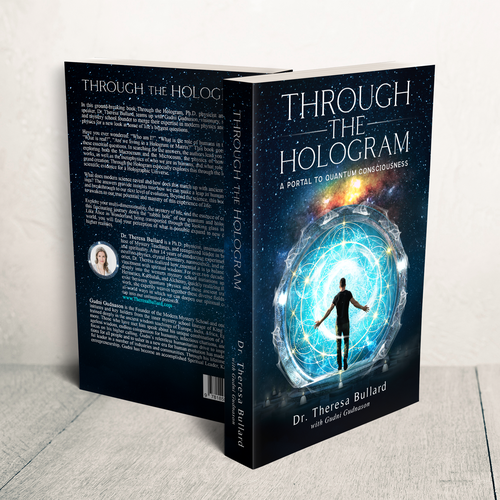 Futuristic Book Cover Design for Science & Spirituality Genre Design by H-Izz Design