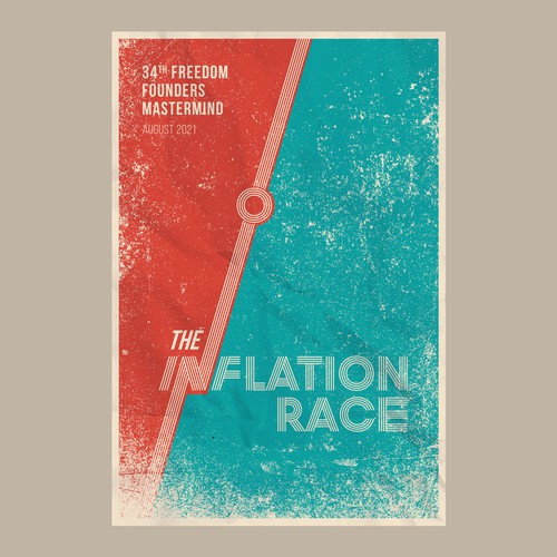 The Inflation Race | 70s + Typography + Classy! + Poster Design by logovora