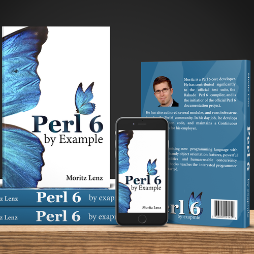 Programming Language Book Cover with a Butterfly Design por negmardesign