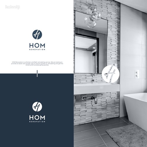 Kitchen and Bath Remodeling Logo and Brand Guide Design by Bazilevskyi Anton