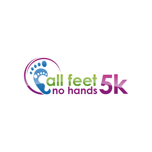 Create the next logo for All Feet, No Hands 5k Design von tasa