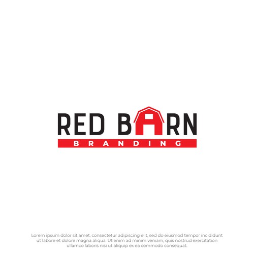 Red Barn without the Farm Design von James®