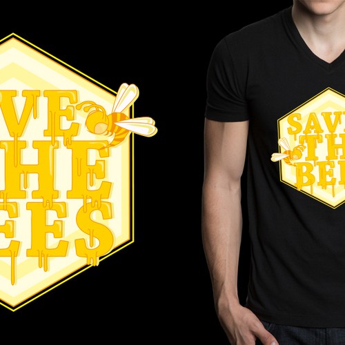 Create a "Save the Bees" Illustration Design by gabs&gabs