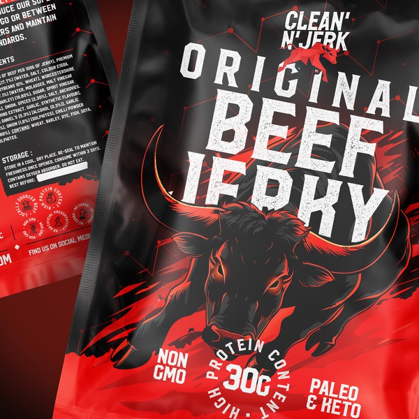 Product Packaging for Beef Jerky