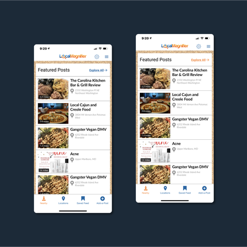 Community Bulletin Board App Needs Bold Header Design Design by aitch.design