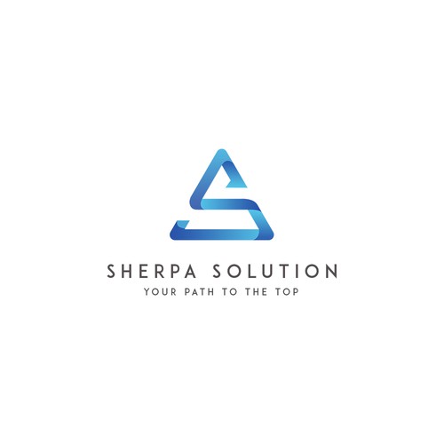 Create a powerful logo for Sherpa Solutions that will make people want to climb the career ladder Design by boniakbar