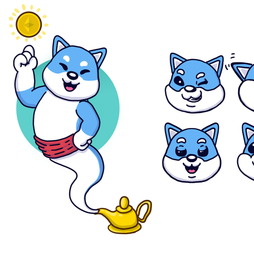 Redesign the Mascot for our Crypto Dog Coin and see it marketed EVERYWHERE! Design by Halit Büyükyılmaz