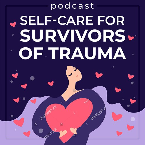 Please help me create a whimsical, calming image to use on my self-care for survivors podcast Design by Hele_n