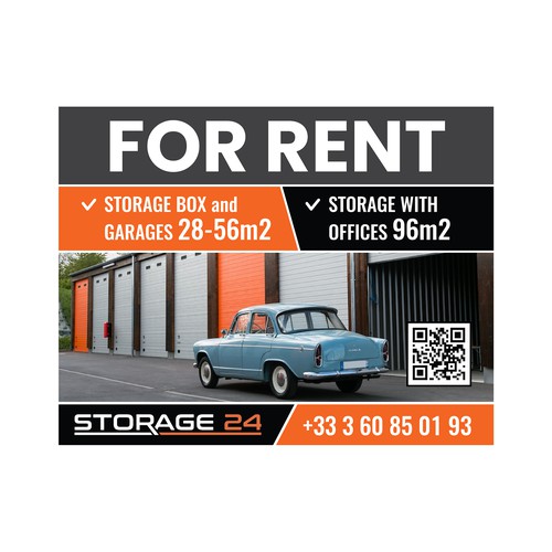 Creative banner design for a storage company Design by dezignedge*