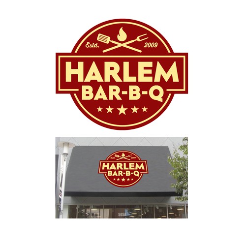 Harlem Bar B Q Ontwerp door Mike Barnhart