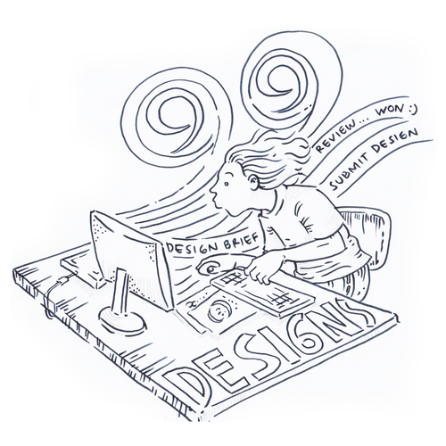 Create 99designs' Next Iconic Community T-shirt Design by orartoret