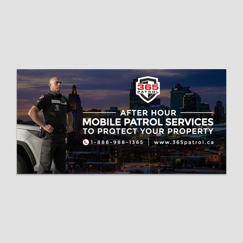 I need a billboard design for a Security Guard Company Design by Gaile Caceres