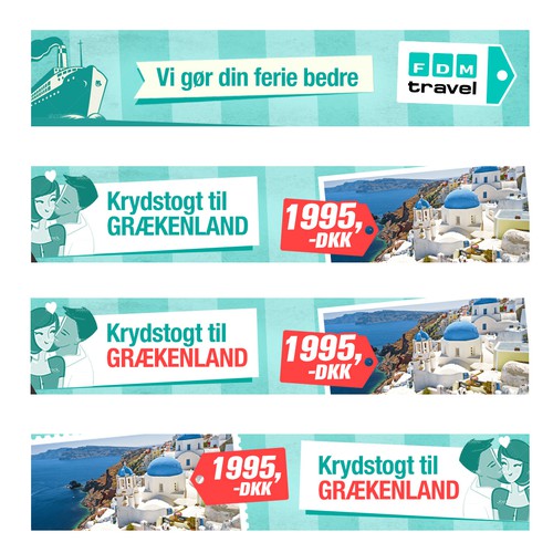 LIVELY RETRO TRAVEL-POSTER INSPIRED BANNER DESIGN Design by mariusz M