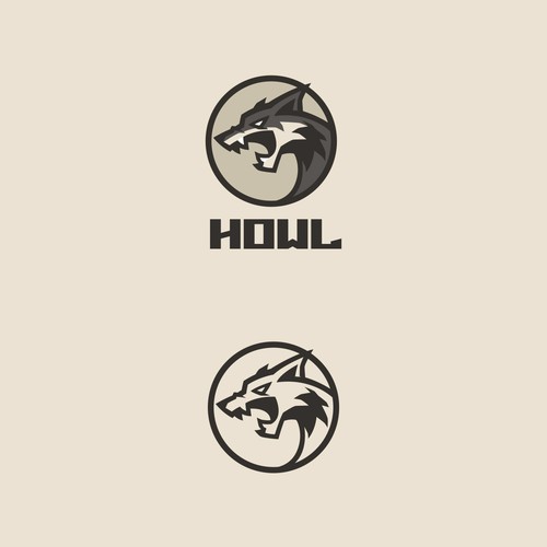 howl ESports Gamer Logo Design von Voinch Visuals